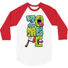 zombie font 3/4 Sleeve Shirt