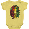 new! men's rasta vibe lion Baby Bodysuit