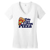this girl loves pizza Women's V-Neck T-Shirt