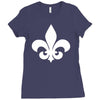fleur de lis sticker vinyl Ladies Fitted T-Shirt