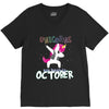october born unicorns V-Neck Tee