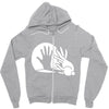 hand Zipper Hoodie
