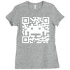 space alien qr code Ladies Fitted T-Shirt