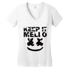 marshmello Women's V-Neck T-Shirt