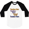 teachers give, share, care 3/4 Sleeve Shirt