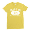40th birthday gifts made 1978 all original parts Ladies Fitted T-Shirt