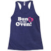 Bun in the Oven with Heart Baby Girl Racerback Tank