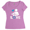 portal true love   aperture lab video gamer teleport online pc goal te Women's Triblend Scoop T-shirt