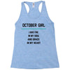 October Girl Racerback Tank