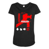 hadouken ryu Maternity Scoop Neck T-shirt