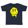 melting acid smiley face Toddler T-shirt