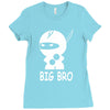 ninja big brother Ladies Fitted T-Shirt