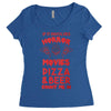 horror movies, pizza and beer Women's Triblend Scoop T-shirt