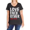 love each other Ladies Curvy T-Shirt