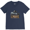 I Want to Leave V-Neck Tee