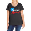 Text Ladies Curvy T-Shirt