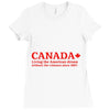 canada living the american dream Ladies Fitted T-Shirt
