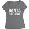 santa bae bae Women's Triblend Scoop T-shirt