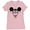 dead mickey mouse halloween Ladies Fitted T-Shirt