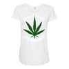 don't panic it's organic   marijuana Maternity Scoop Neck T-shirt