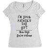 I'm Your Father's Day Gift Mom Says You're Welcome Text Women's Triblend Scoop T-shirt