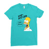 Homer Simpson Ladies Fitted T-Shirt