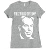 tony blair homage Ladies Fitted T-Shirt