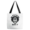 grin and bear it Tote Bags
