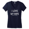 i love my wife Women's V-Neck T-Shirt