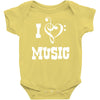 i love music Baby Onesie