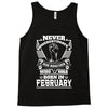 Never Underestimate Dog Rescuer Who Was Born February Tank Top