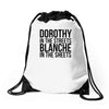 dorothy in the street blanche in the sheets Drawstring Bags