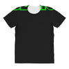 black funny glow in dark glowing All Over Women's T-shirt