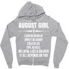 Super August Girl Zipper Hoodie