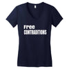 free contraditions Women's V-Neck T-Shirt