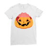 pumpkin brain Ladies Fitted T-Shirt