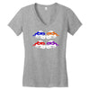 turtles  splinter ninja serie fun Women's V-Neck T-Shirt