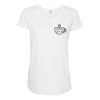 Espresso Yourself Pocket Maternity Scoop Neck T-shirt