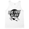 live fast die red Tank Top