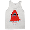 red blue shark Tank Top