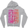 my heart is empty Zipper Hoodie