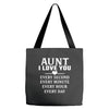 I Love You Aunt Tote Bags