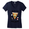 i do it for the pizza Women's V-Neck T-Shirt