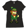 happy saint patrick day simpson 2 Ladies Fitted T-Shirt
