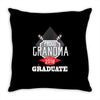 [granma name]proud grandma graduate 2018. Throw Pillow