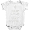 keep calm and play football Baby Onesie