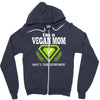 vegan mom's are superheroes! Zipper Hoodie