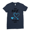 Our First Father's Day! Baby Boy Ladies Fitted T-Shirt