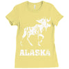 Alaska Deer Rudolph Ladies Fitted T-Shirt