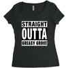 straight outta greasy grove Women's Triblend Scoop T-shirt